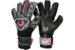 Renegade GK Triton Goalie Gloves with Microbe-Guard (Sizes 5-11, 3 Styles, Level 2) Pro-Tek Fingersaves & Durable 3.5+3MM Super Grip