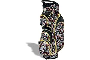 Taboo Fashions Monaco Collection 14-Way Ladies Golf Bag - Lightweight Women’s Golf Cart Bag with Insulated Cooler Pocket, Rain Hood & More - Golf Accessories for Women