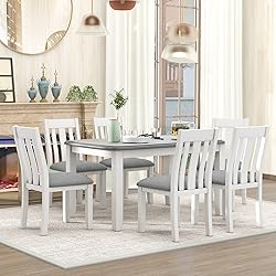 XD Designs Rustic 7-Piece Kitchen Dining Table