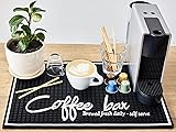 Ultimate Coffee Bar Mat for Countertop, Large 18x12