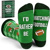 VICRAZY Funny Socks For Men - Cool Mens Football Socks, Sports Stocking Stuffers, Present for Men, Funny Accessories, Ideas Gifts, Sports Gift, Gifts for Football Fans and Players
