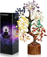 Vicloon 7 Chakra Crystal Tree, Feng Shui Money Tree, Colorful Leaves view 1