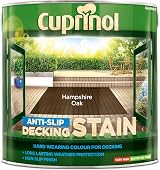 Cuprinol 5092620 2.5L Anti Slip Decking Stain Hampshire Oak Matte Waterproof view 2