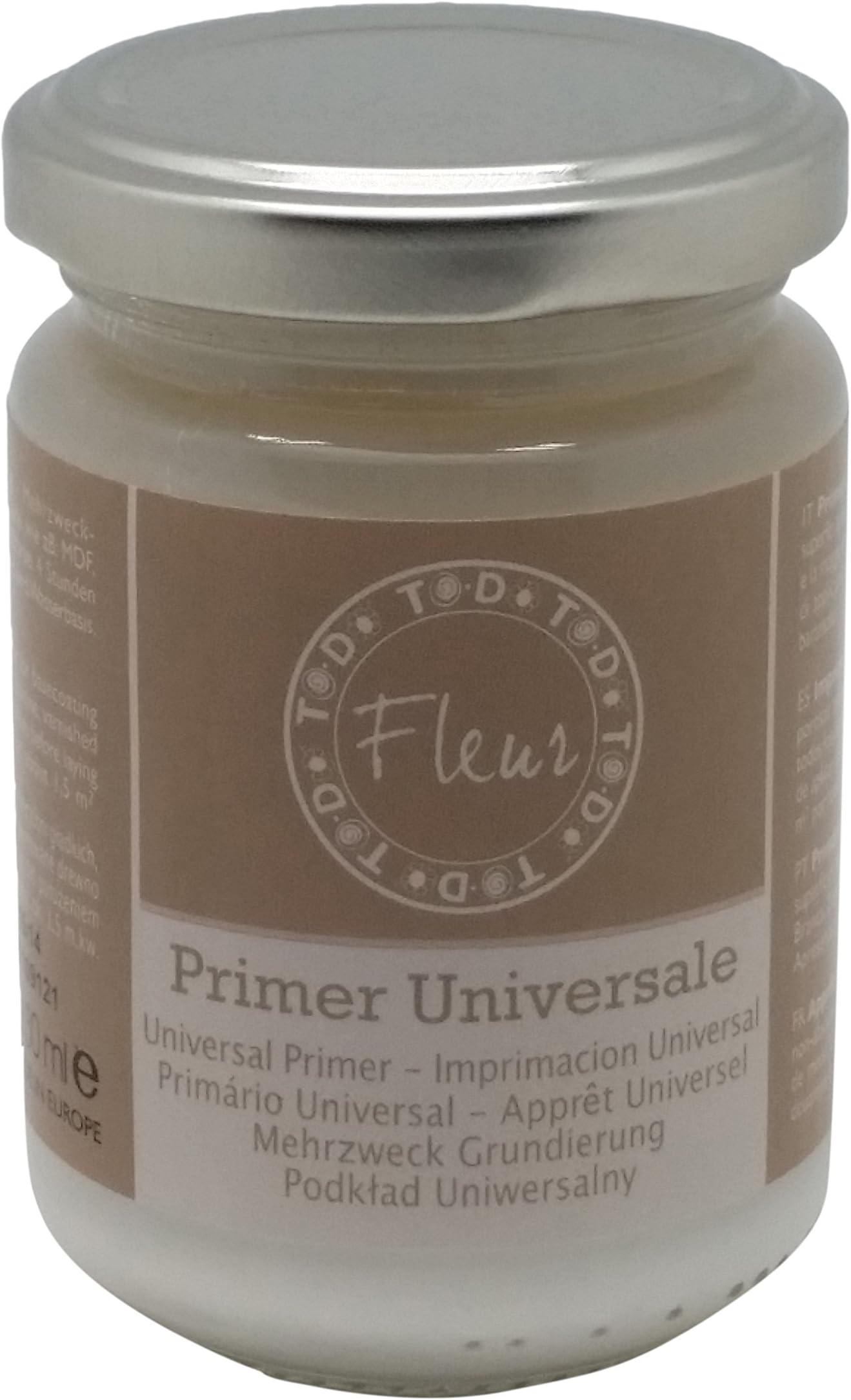 Fleur Paint 12602 White Acrylic Primer for Non-Porous Surfaces – 130 ml