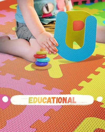 HURSROOR 36PCS Foam Floor Tiles Interlocking Puzzle Foam Tiles for