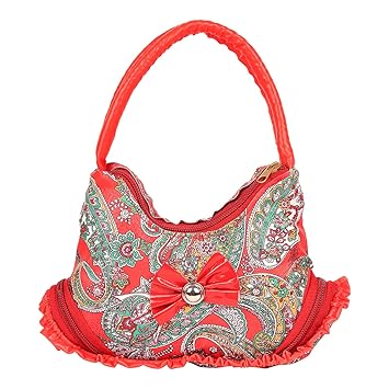 Cocksure Girls Pu Red Small Bag Purse Carry Bag for Girls Kids