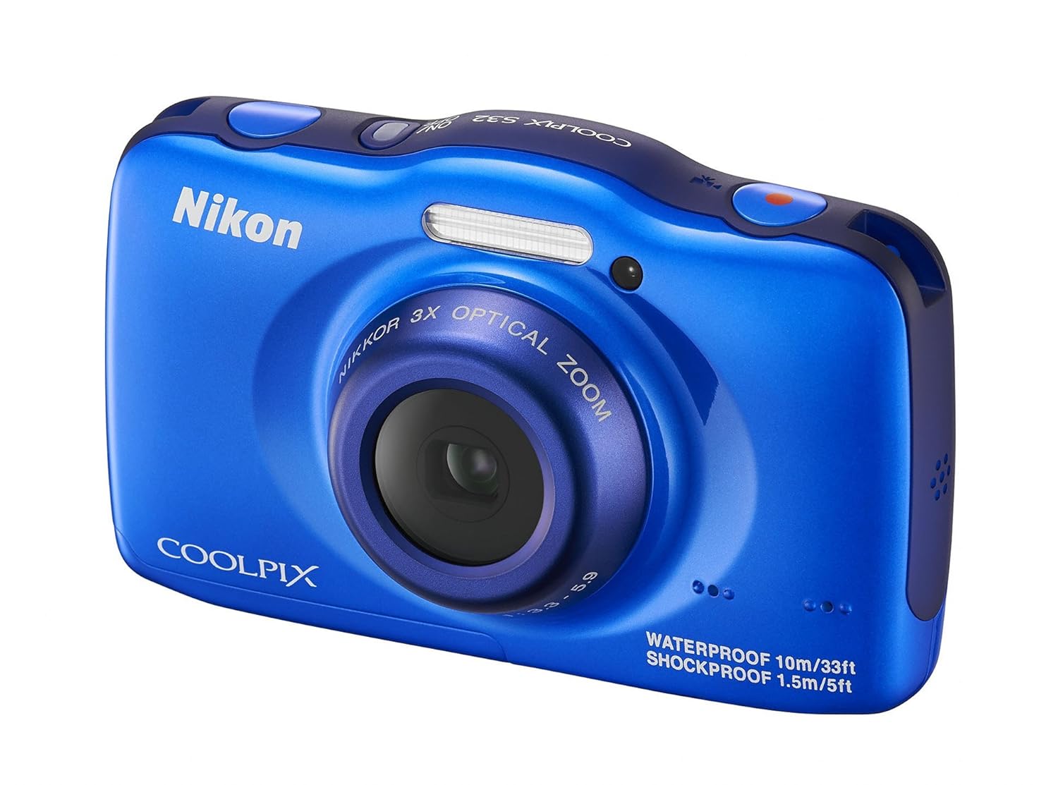 Amazon.com : Nikon COOLPIX S32 13.2 MP Waterproof Digital Camera with Full  HD 1080p Video (Blue) (Discontinued by Manufacturer) : Camera & Photo