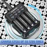 POWEROWL AA Rechargeable Batteries 16 Pack 2800mAh NiMH Low Self Discharge view 4