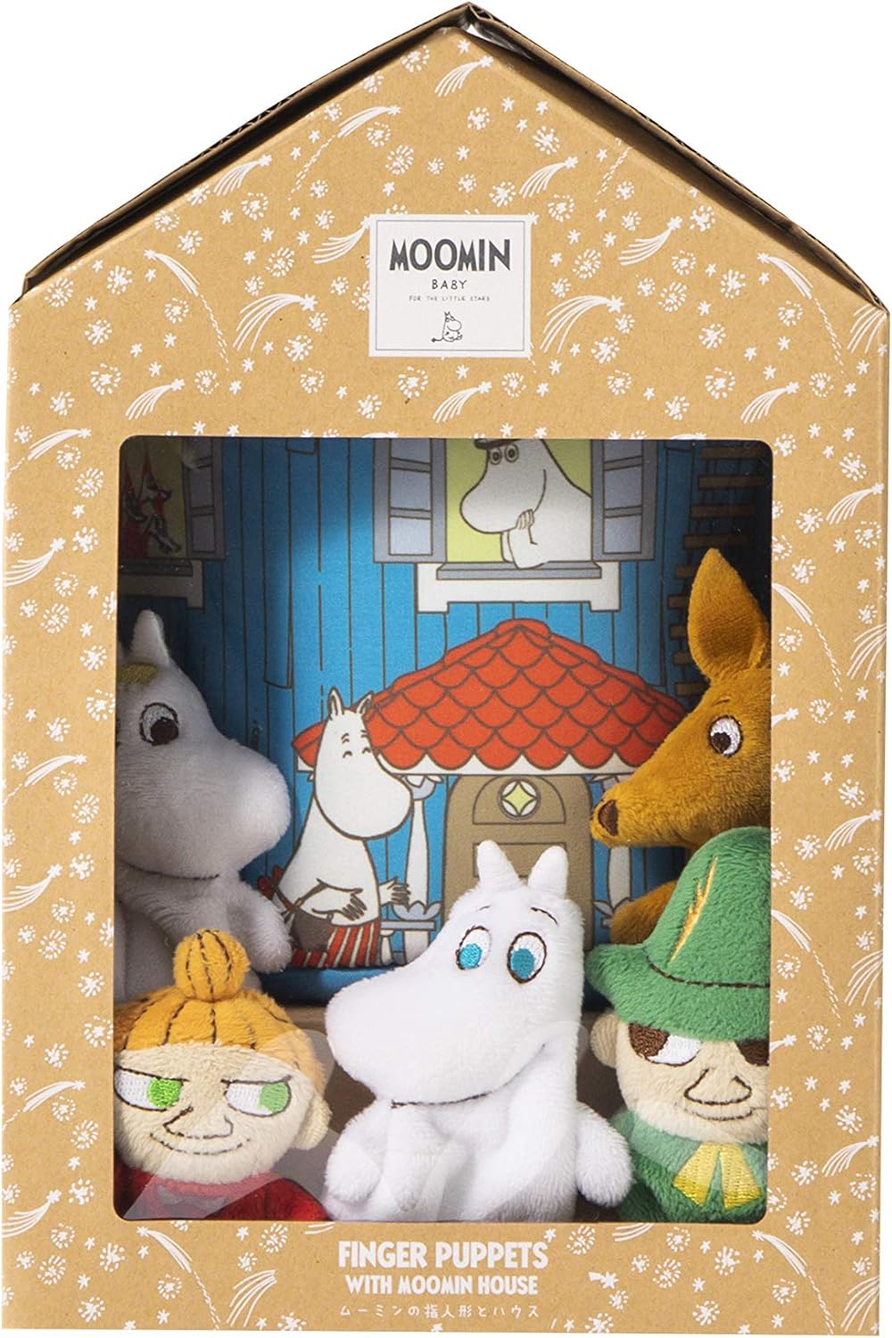 Amazon Moomin Baby ムーミンベビー ムーミンの指人形とハウス Tymb 布のおもちゃ おもちゃ