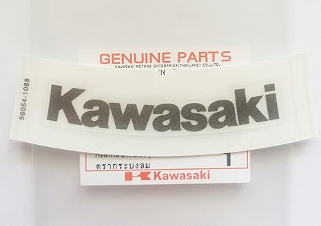 Kawasaki - „Mark' Windschutzscheiben-Aufkleber, Logo, Badge, 80 mm, 100% Original