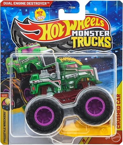 Hot Wheels Monster Trucks Dual Engine Destroyer JCD72 Brand New Toy Car