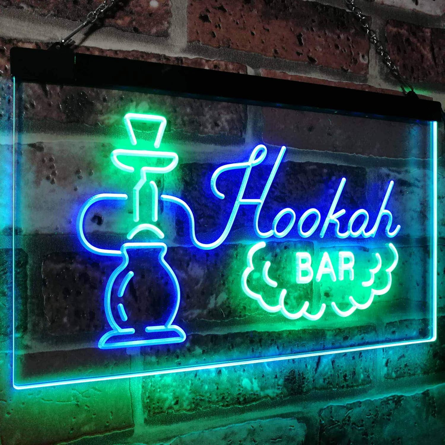Home Décor Hookah Bar Smoke Display Bar Dual Color Led