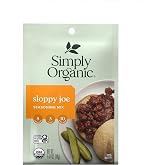 Simply Organic Sloppy Joe, Certified Organic, Kosher, Chili Mixes | 1.41 Ounce (Pack of 4)