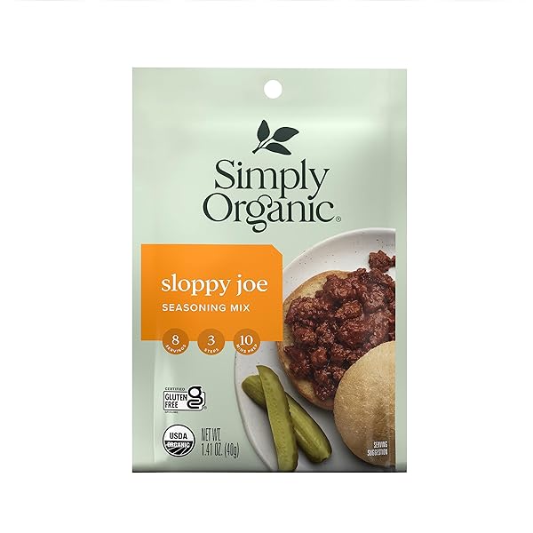 SIMPLY ORGANIC, SEASONING MIX, SLOPPY JOE, 1.41 OZ