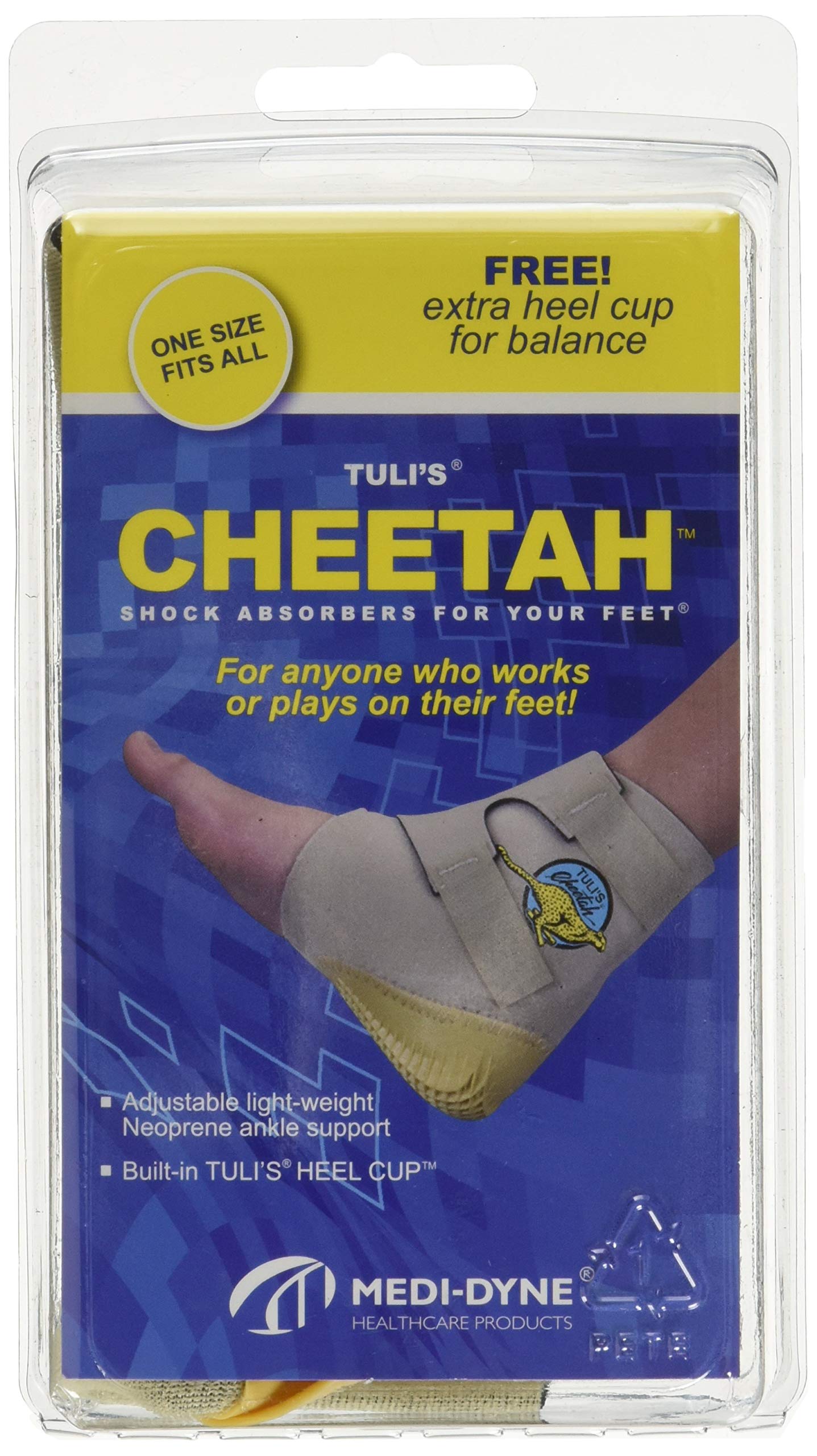 Tuli's Cheetah Heel Cup with Compression Ankle Support