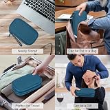 FYY Travel Cable Organiser 2-Layer Waterproof Pouch Dark Green 19x11x5.5cm view 7
