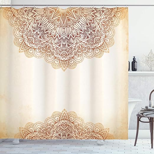 Amazon Com Ambesonne Victorian Shower Curtain Oriental Vintage