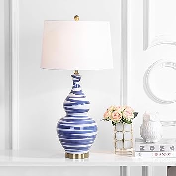 safavieh blue and white lamp