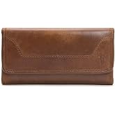 Frye Melissa Wallet Cognac Antique Pull Up One Size
