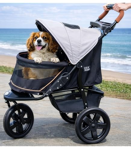 Amazon.com : Pet Gear No-Zip Double Pet Stroller, Berry