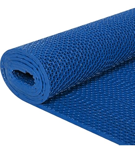 Non-Slip PVC Drainage Floor Mat Commercial Wet Area Floor Mats For Outdoor Indoor Restaurant Kitchen Bar Swimming Pool Splash Matting Water Drain Flooring Mat, Grey