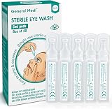 General Medi Eye Wash Sterile Saline Solution 5ml 0.9% Pack of 40