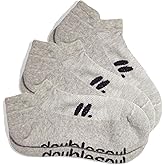 doublesoul Men & Women 3 Pack Low Socks; Ankle socks, Organic Cotton