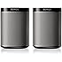 Sonos PLAY:1 2-Room Wireless Smart Speakers for Streaming Music - Starter Set Bundle (Black), Works with Alexa