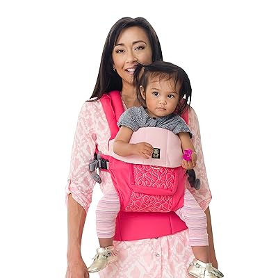 L&Iacute;LL&Eacute;baby Complete Embossed Luxe Six-Position 360&deg; Ergonomic Baby and Child Carrier, Pink Ribbon