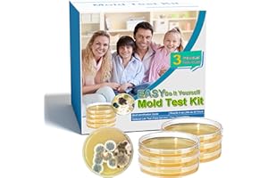 GENERIC Mold Test Kit for Home- DIY Mold Detector for Home, 3 at Home Mold Air Test Kits - Test HVAC、 Home Surfaces、Indoor Air Quality, Easy Black Mold Testing Kit Includes Detailed Mold Identification Guide