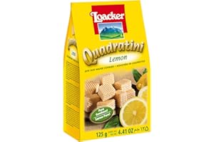 A. Loacker USA Quadratini Lemon Wafer Cookies, 4.41 oz
