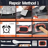 Ghguole Bike Tire Patch Repair Kit 57pcs Patch Levers Storage Case Road MTB view 3