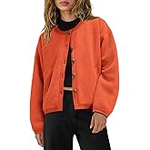 Yanekop Womens Sherpa Jacket Button Down Fleece Winter Coat Fuzzy Jackets Chunky Cardigan Sweaters Open Knit Sweater