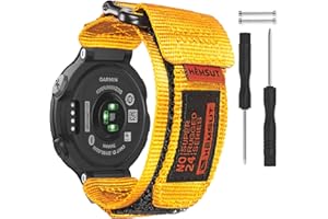 SMITHA Compatible with Garmin Forerunner 235, Rugged Replacement Watch Band Strap Wristband for 220/230/235/620/630/735XT/235 Lite Smart Watch for Women Men