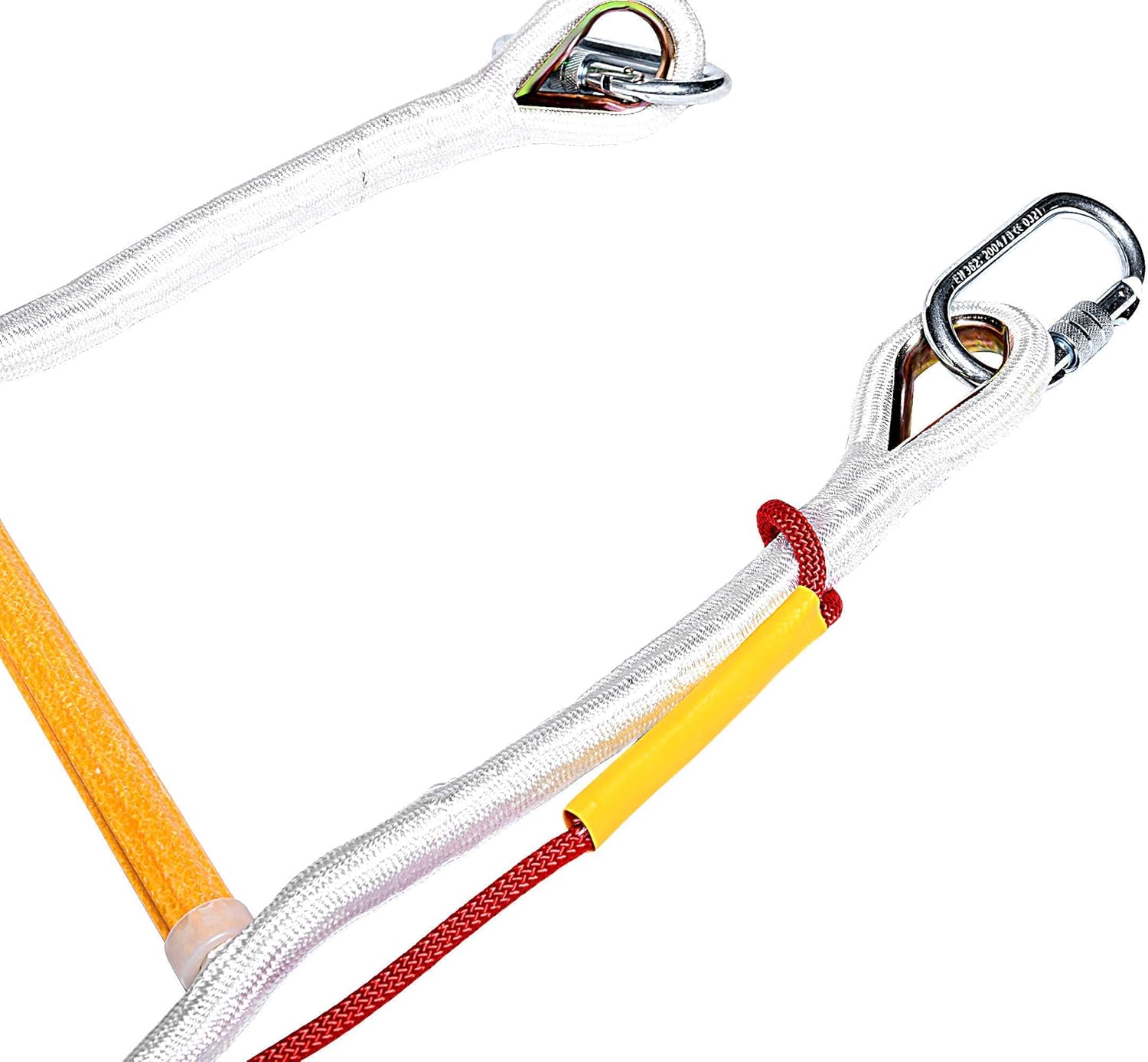 Fire Escape Rope Ladder for Balcony 3 Story - Safety Ladders with Carabiners & Harness Belt 10m (32ft) - - 