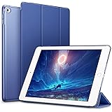 ESR iPad Mini4 ケース クリア iPad Mini4 カバー レザー PU スタンド機能 スリム傷つけ防止 オートスリープ ハード三つ折タイプ iPad Mini4(第四世代) 専用スマートカバー(ネイビーブルー)