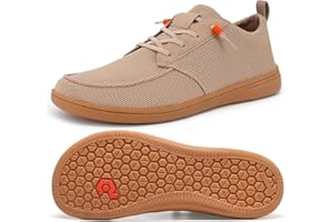 PULLTOP Men's Barefoot Wide Toe Box Shoes - Minimalist Barefoot Shoes with Zero Drop Sole Extra Wide Slip on Walking Shoes for Men