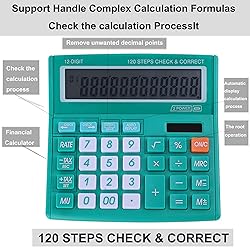 Office Desk Calculator 12 Digits with Solar Power