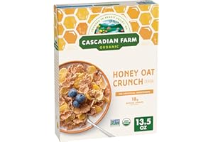 Cascadian Farm Organic Honey Crunch Oat Cereal, 13.5 oz