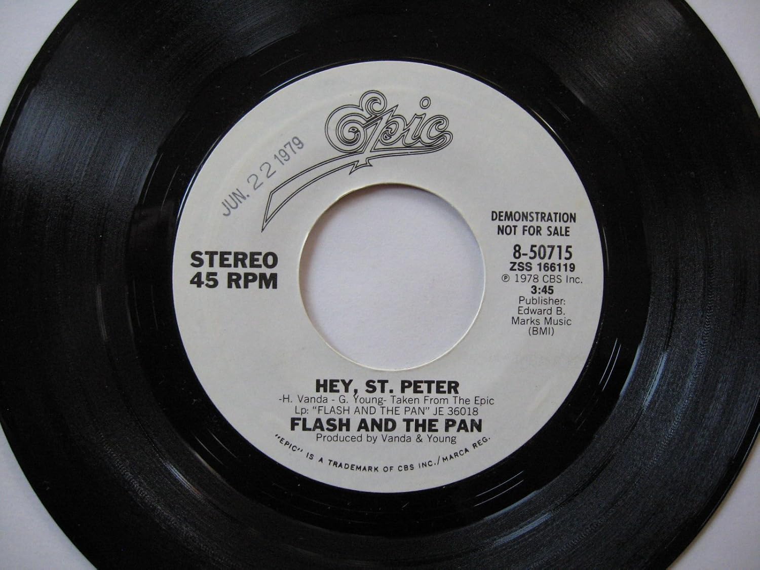FLASH AND THE PAN hey, st. peter / mono Music FLASH AND THE PAN hey, st. peter / mono Music
