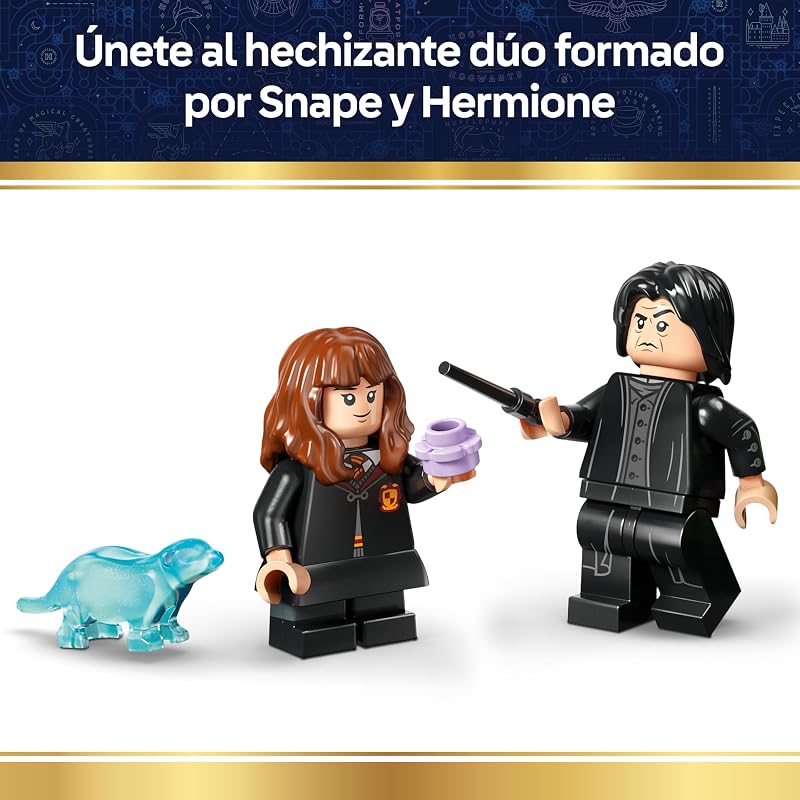 Caldeirão Harry Potter: Sala de Poções Secreta - Decoração do Quarto - Brinquedo de Colecionável - Minifiguras Patronus, Hermione e Snape - Presente para Raparigas e Rapazes 10+ Anos - 76464