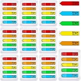Sign Here Tabs, 1000 Sign Here Stickers, 10 Packs Signature Sticky Tabs | 1000 sign here tabs in 5 colors with durable PET, strong adhesion and clean removal for documents, files and notes.