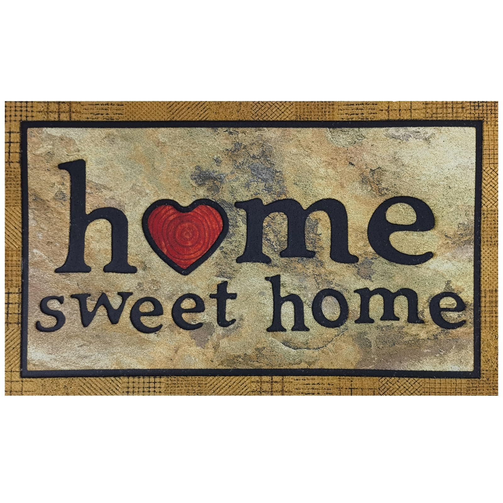 Photo 1 of CHICHIC Door Mat Welcome Mat 17x 30 Inch Front Door Mat Outdoors for Home Entrance Outdoors Mat for Outside Entry Way Doormat Entry Rugs, Heavy Duty Non Slip Rubber Back Low Profile, Ink Home