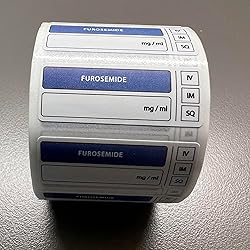 Drug Syringe Labels (FUROSEMIDE) Veterinary Drug