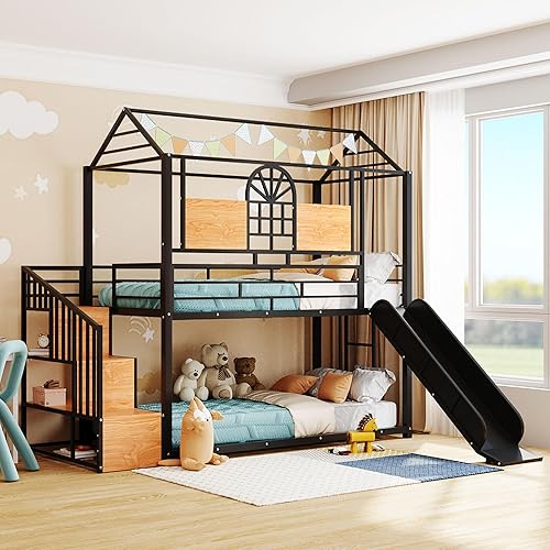 Girls Room Bunk Beds For Toddlers With Storage Twin Over Twin Bunk