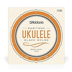 D'Addario Baritone Ukulele Strings, Black