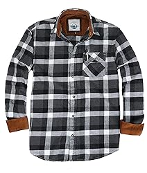 Gioberti Men's 100% Cotton Brushed Flannel Plaid