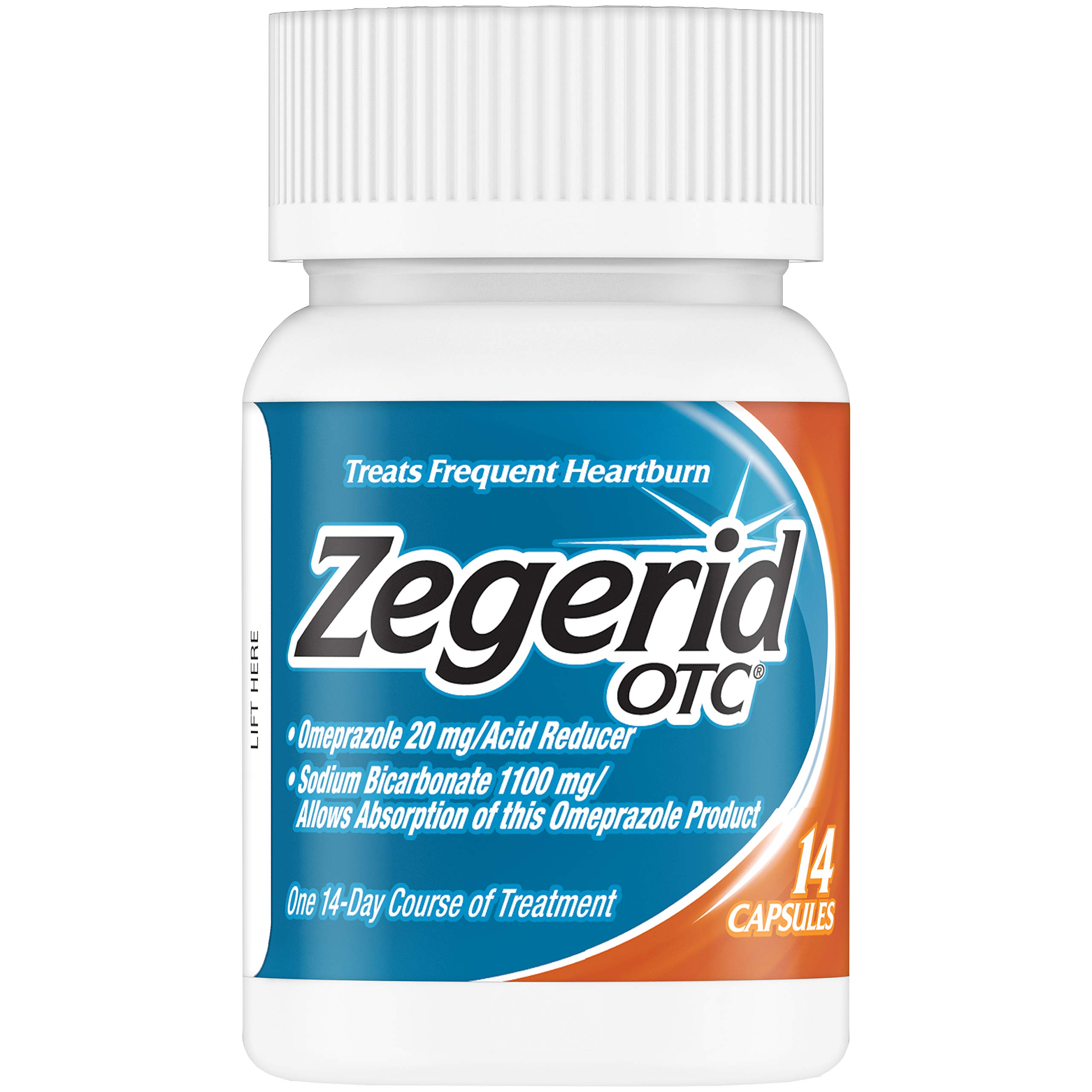 Zegerid OTC Heartburn Relief, 24 Hour Stomach Acid Reducer Proton Pump