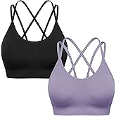 GXXGE Padded Racerback Sports Bras for Women High Impact Workout Yoga Gym Activewear Fitness Bra