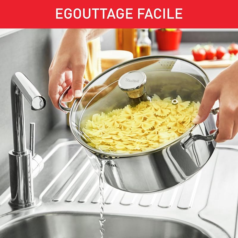 - Batterie de cuisine Duetto Induction - 9 pièces - Inox